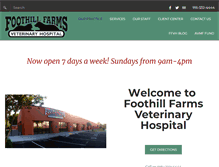 Tablet Screenshot of foothillfarmsvh.com